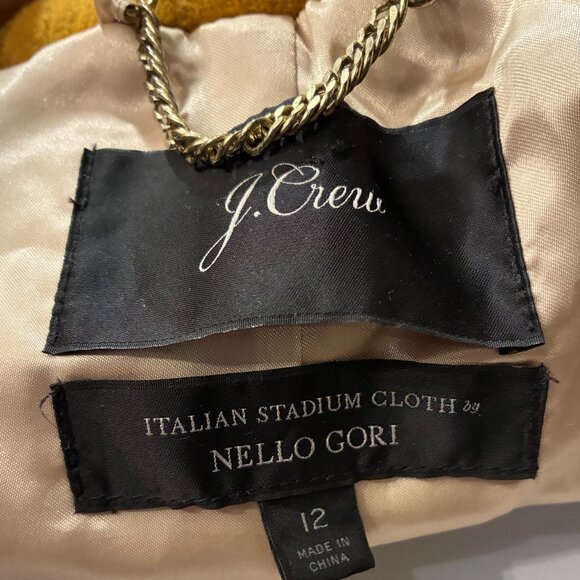 J.Crew Chateau Parka in Italian Stadium-Cloth Wool Coat – Tan, Size 12, Faux Fur - Picture 2 of 13